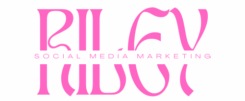 Riley, Social Media Marketing logo in pink.